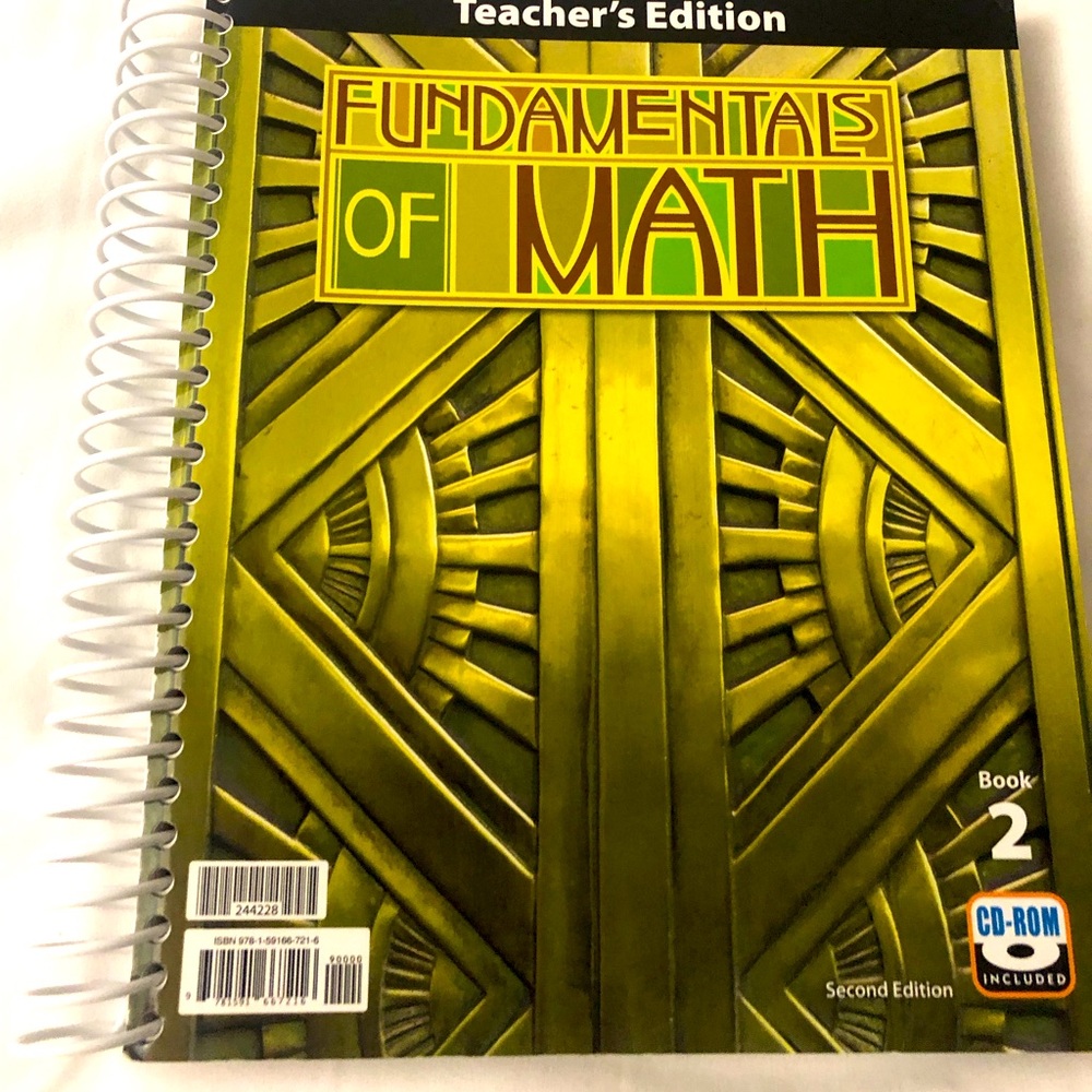Fundamentals of Math Teacher Edition Second Edition BOOK TWO without CD ROM